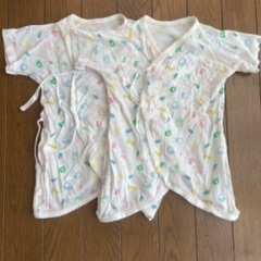 新生児　肌着　双子　短肌着　コンビ肌着　各10枚の画像