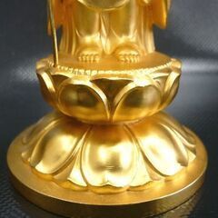 ☆地蔵菩薩 高さ210mm 仏像 金色 牧田秀雲 お地蔵様 お地蔵さん