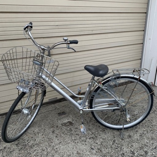 7/1終 DCM パンクしない自転車 27㌅ ママチャリ シティーサイクル 菊RH