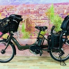 ❹ 5387子供乗せ電動アシスト自転車ヤマハ3人乗り対応20インチ