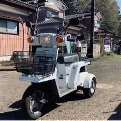 ジャイロX ホワイト　4st FI車両　程度抜群に良好　TD02...