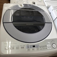 安心の一年保証付！！【SHARP(シャープ)全自動洗濯機】取りに来れる方 