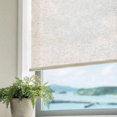 ※7/4締切りました※ ニトリ　麻入りロールスクリーン　幅165×丈220cmの画像