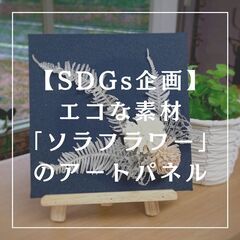 【大人のワークショップ】SDGs企画　エコな素材「ソラフラワー」...
