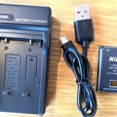 値引き可能！ニコン純正品バッテリーと充電器の画像