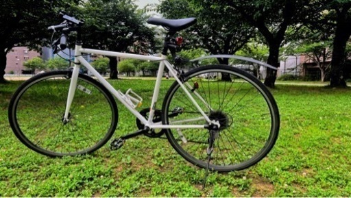 (決まりました)【美品】クロスバイク 6段変速 ホワイト 27インチ