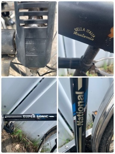 自転車　デコチャリ　National SUPER SONIC ガチャガチャ レトロ　昭和 スーパーカー　アンティーク　ホイール直径60