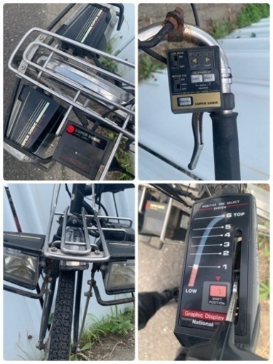 自転車　デコチャリ　National SUPER SONIC ガチャガチャ レトロ　昭和 スーパーカー　アンティーク　ホイール直径60