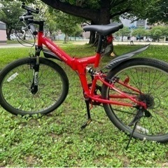 (決まりました)マウンテンバイク 26インチ 折り畳み自転車 6段変速