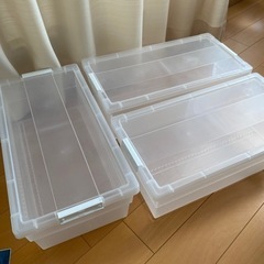 コミックケース　3個　ストッカー　アイリスオーヤマ製　漫画　収納の画像