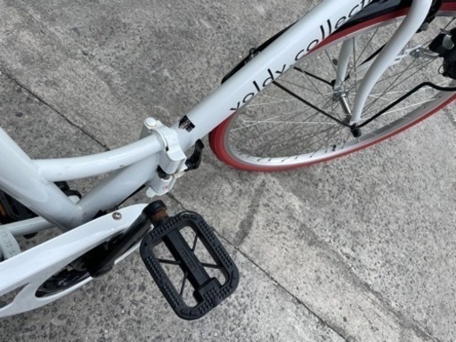 VFC-001CT 26インチ 販売 折りたたみシティサイクル ホワイト×レッド