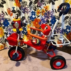 三輪車 かじとり ミッキーの中古が安い！激安で譲ります・無料で