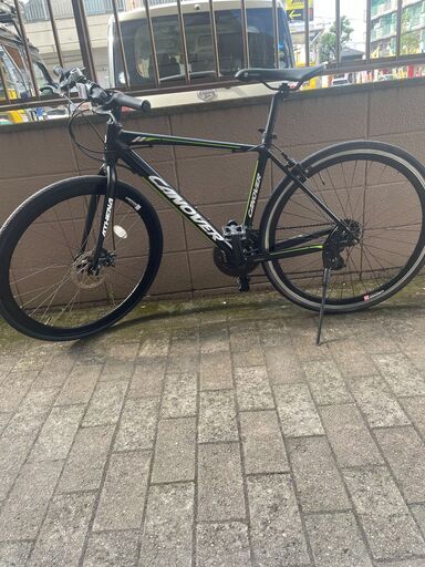 リサイクルショップどりーむ荒田店　No800 エコNo16605X クロスバイク　カノーバ―　アテナ　ギア切り替え２１段　軽量アルミフレーム　定価４．５万円！　フロントディスクブレーキ