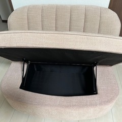 ｕｎi cｏ　2人掛け収納付きソファ　リロ　の画像