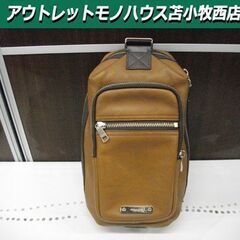 本物 コーチ トンプソン ボディバッグ 71185 レザー ブラ...
