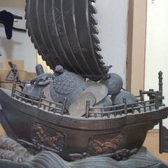 宝船大　ブロンズ　高岡銅器　アンティークの画像