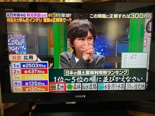 SONY BRAVIA 32インチ 2011年製