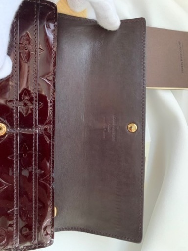 美品　LOUIS VUITTON 長財布 ヴェルニ モノグラム ルイヴィトン 財布　パープル　検ポルトフォイユ　ヴェルニ