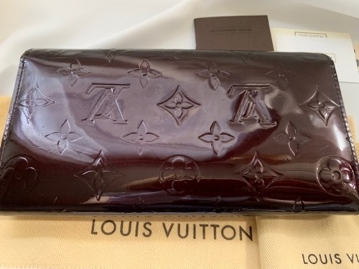 美品　LOUIS VUITTON 長財布 ヴェルニ モノグラム ルイヴィトン 財布　パープル　検ポルトフォイユ　ヴェルニ