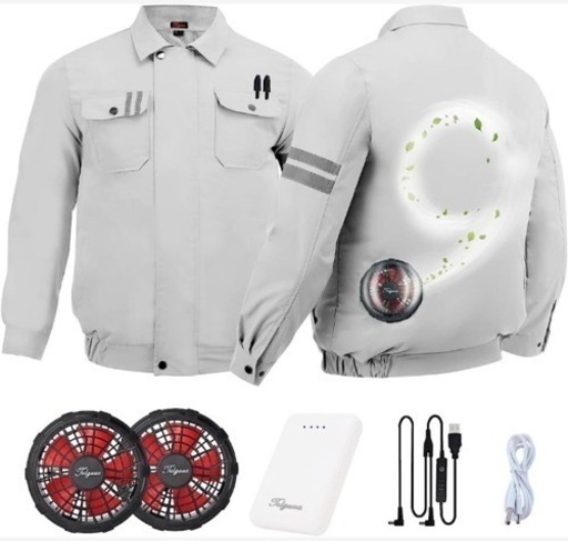 ✨新品未使用✨空調服 ファンバッテリーセット 長袖 MLサイズ