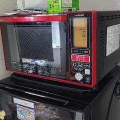 ダイニングテーブルセットと家具2点 冷蔵庫&電子オーブンレンジの画像