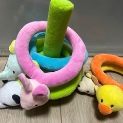 子供　輪投げ　ぬいぐるみ　動物輪投げの画像