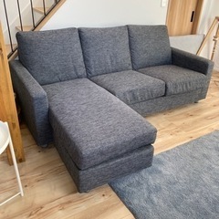 【最終値下げ】グレー L字型ソファ ニトリ　３人がけ ニトリ L字 3人掛け カウチソファ グレー