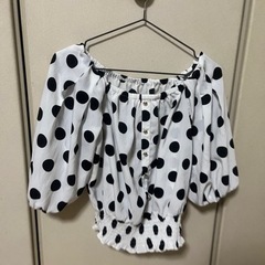 ロイヤルパーティ水玉ブラウス