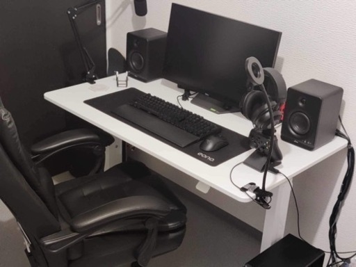 山善の昇降式デスク