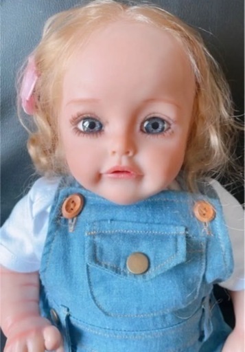 リボーンドール  青い目  ブロンドヘア  リアルベビー 55cm