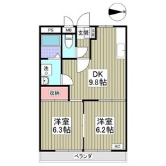 ⭐️初期費用5万円で⁉️☺️⭐️白基調の内装！ちょうどいい広さ！...