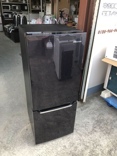 【動作保証あり】Hisense ハイセンス 2017年 HR-D15AB 150L 2ドア 冷凍冷蔵庫【管理KRR515】