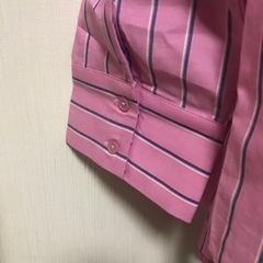 新品値下げ　WEGO ストライプ 2wayピンクシャツの画像