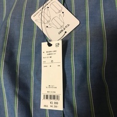 値下げ　新品WEGOストライプ 2wayシャツブラウス の画像