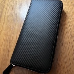 カーボンレザー長財布