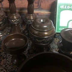 高級仏具セット(真鍮製)の画像