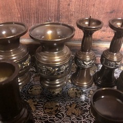 高級仏具セット(真鍮製)の画像