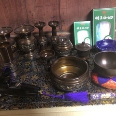 高級仏具セット(真鍮製)の画像