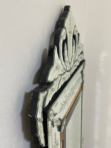 ラージヴェネチアンミラー、Venetian glass Mirror、壁掛け可能^ ^