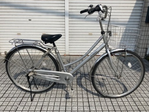 【27インチ自転車】内装3段変速　LEDオートライト付　前後新品タフタイヤ使用❗️若林自転車　浜大津店　SALE❗️