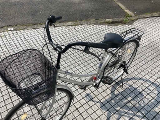 【26インチ自転車】美品❗️変速なし　前カゴ新品❗️若林自転車　唐崎店　SALE中❗️
