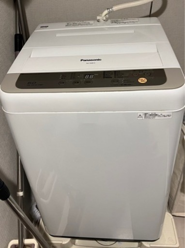 パナソニック洗濯機　縦型　NA-F60B10 2017年製