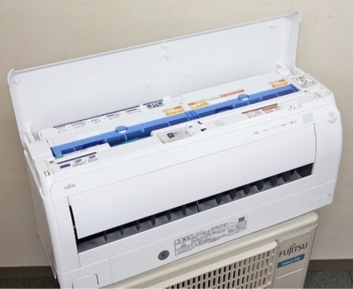 【取引完了】(40) 富士通 プラズマ空清 不在ECO 熱交換器加熱除菌 フィルター自動掃除 ルームエアコン おもに10畳用 2021