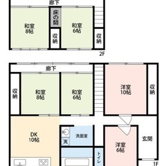 敷金・礼金0円🉐家賃1ヶ月無料🉐きれいなお風呂・結城市結城6DK❗️駐車場3台‼️ - 不動産