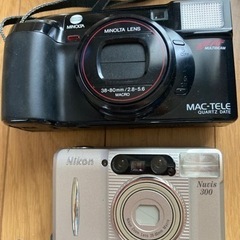 MINOLTA MAC TELE   NIKON Nuvis300 カメラ　2台の画像