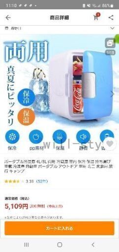 ミニ冷蔵庫 車用冷蔵庫 新品未使用