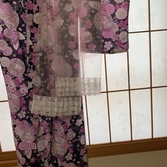 浴衣　桜の画像