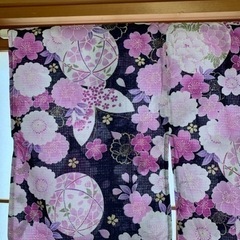 浴衣　桜の画像