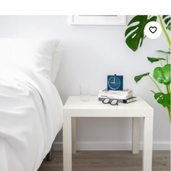【無料】IKEA サイドテーブル　白の画像