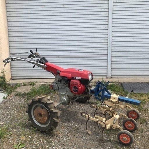 北海道旭川市 直接引取り限定HONDA ホンダ F660 耕運機 農用トラクター 牽引 エンジン動作確認済 オイル漏れあり